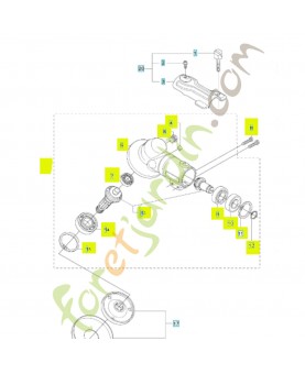 Renvoie d'angle 537295804- Pièce de détachée Husqvarna Remplace référence 537295802