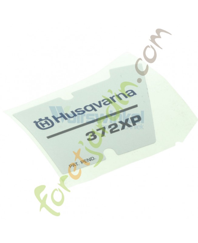 Autocollant 537230201 husqvarna Remplace référence 537086507