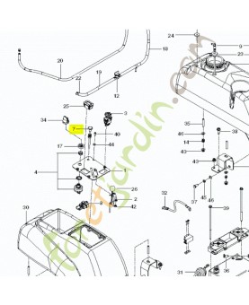 Cable 539113458- Pièce de détachée Husqvarna