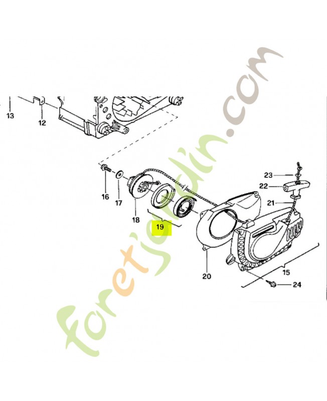 Ressort de rappel 538000134 - Pièce de détachée Husqvarna
