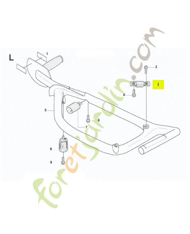 Amortisseur 537272401- Pièce de détachée Husqvarna