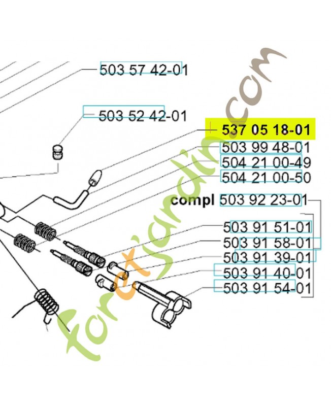Bouchon 537051801- Pièce de détachée Husqvarna
