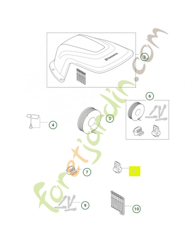 Connecteur 535129001 - Pièce détachée Husqvarna