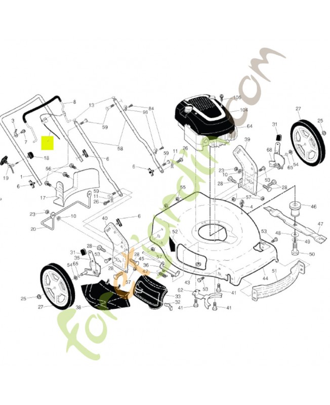 Cable 532424033 - Pièce de détachée Husqvarna