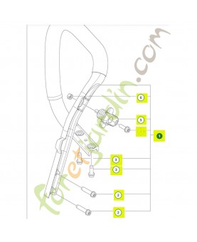 Systeme de poignee 582014903- Pièce détachée Husqvarna