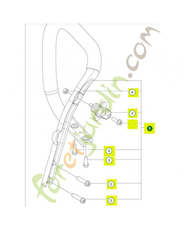 Systeme de poignee 582014903- Pièce détachée Husqvarna