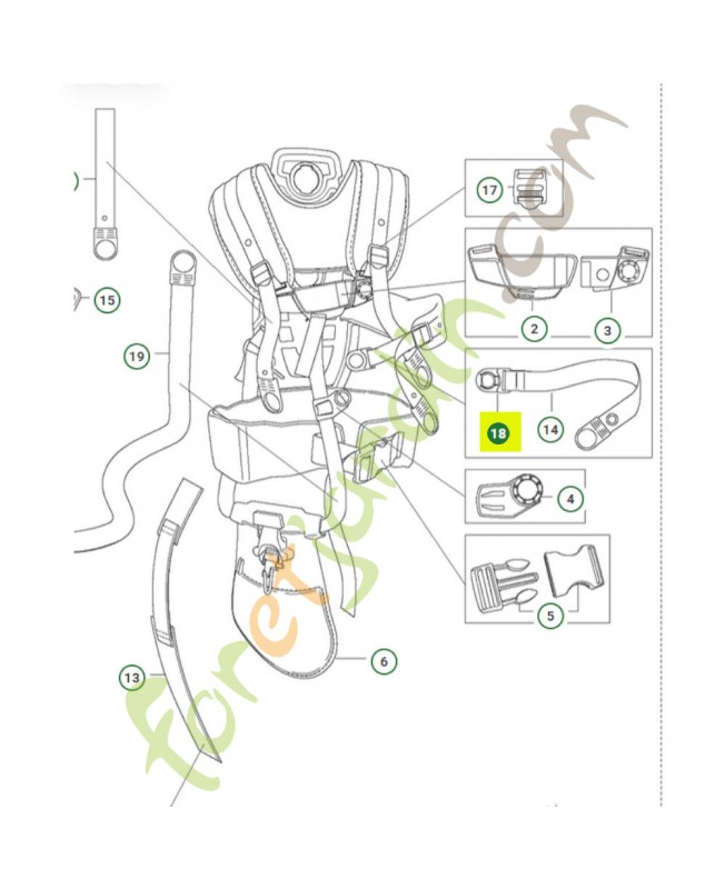 Bouchon de sécurité 504637401- Pièce de détachée Husqvarna