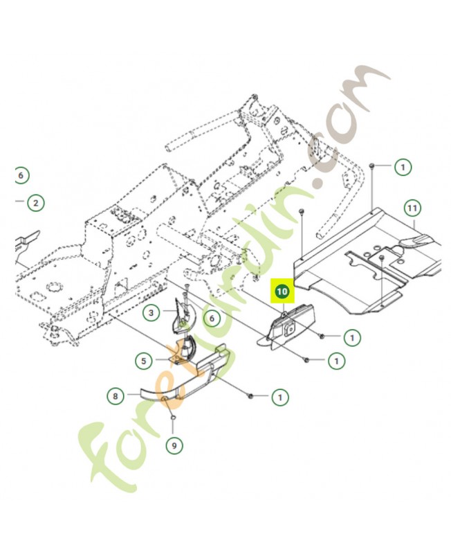 carter de courroie 516018801 - Pièce de détachée Husqvarna