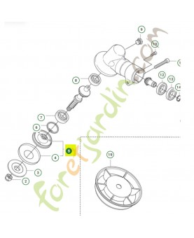 Entraineur 537234901. Pièce de rechange Husqvarna