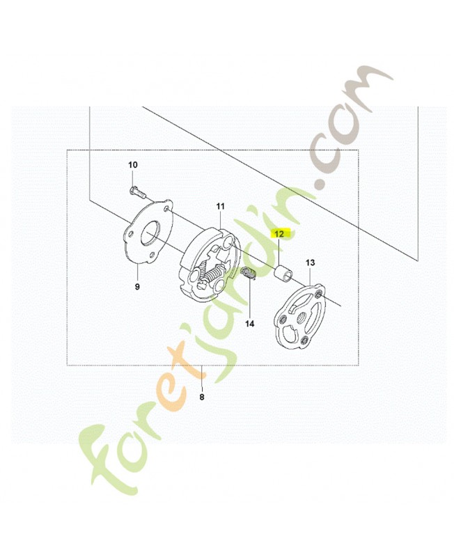 Douille husqvarna ref. 537135401 en stock