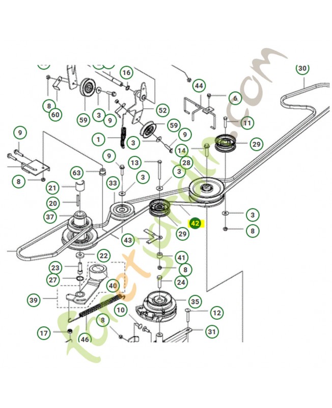 Courroie Husqvarna ref. 546481202