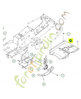 carter de courroie 510436203- Pièce de détachée Husqvarna