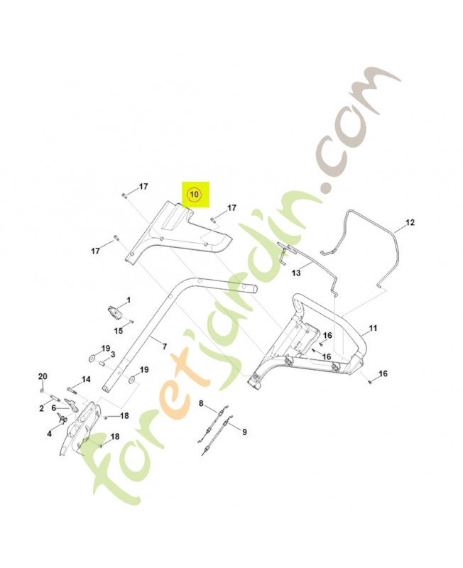 Recouvrement 6358-706-0737- Pièce détachée Stihl / Vicking