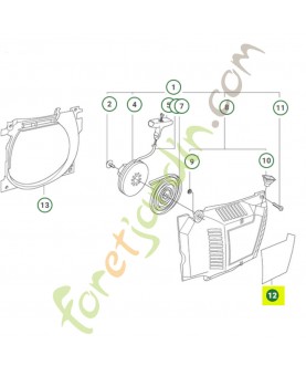 Autocollant 537230214- Pièce de détachée Husqvarna