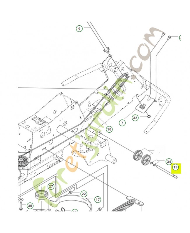 Arbre 506539404- Pièce de détachée Husqvarna