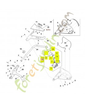 Boîtier électrique WA41-430-1100- Pièce détachée Stihl / Vicking
