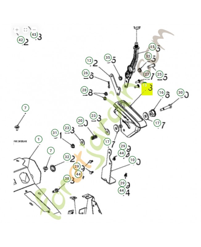 Support  589754101- Pièce détachée Husqvarna