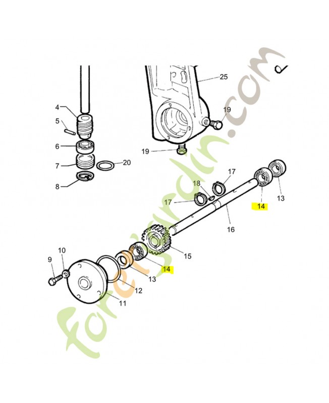 Roulement husqvarna ref. 531208708