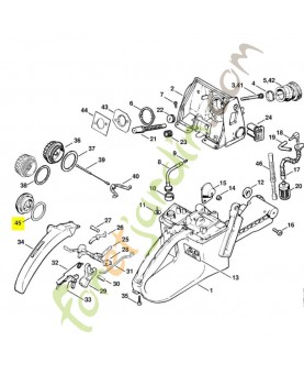 Anneau de joint Stihl réf 0000-992-7101 en stock- Pièce détachée Stihl