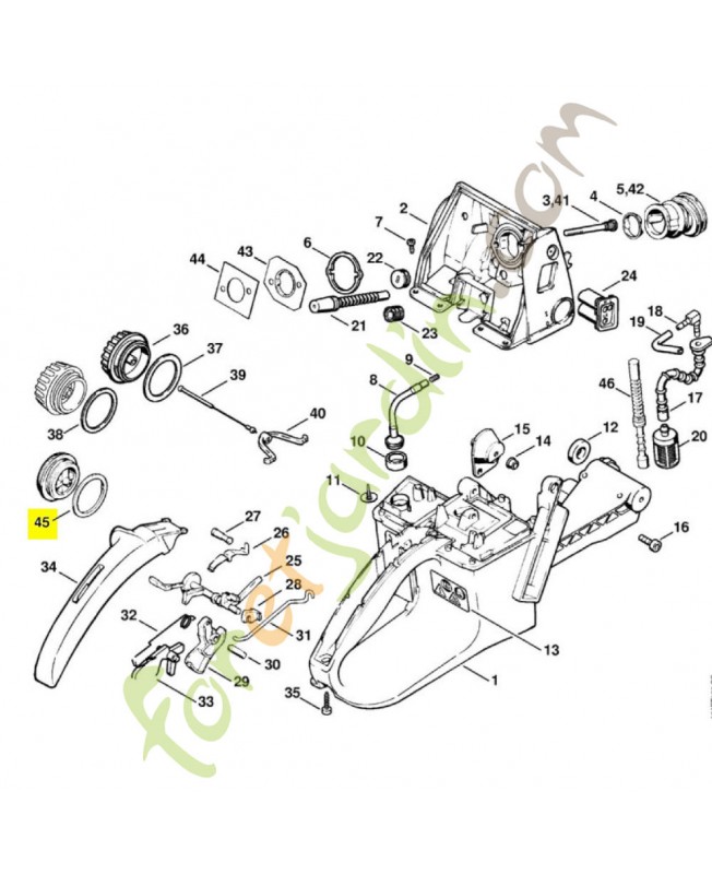 Anneau de joint Stihl réf 0000-992-7101 en stock- Pièce détachée Stihl
