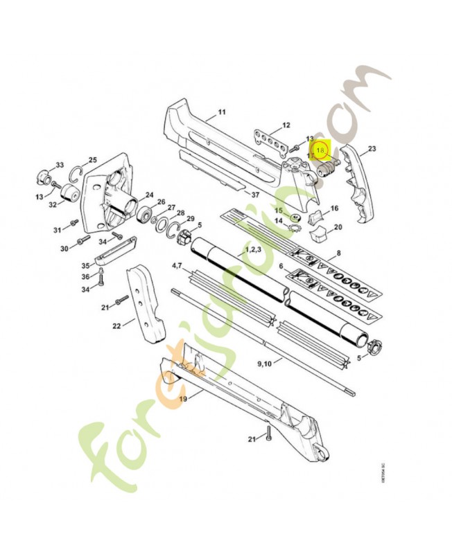 Bouchon Stihl réf 4116-791-7300 - Pièce de détachée Sithl