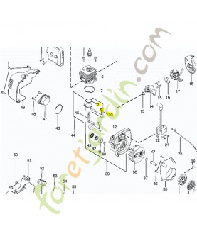 Kit piston husqvarna ref. 530071833 remplace référence 530069812 ; 530071357