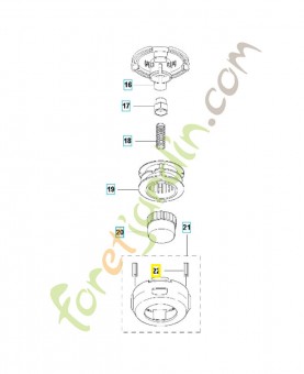 Œillet tête de fil 501330401. Pièce de rechange Husqvarna