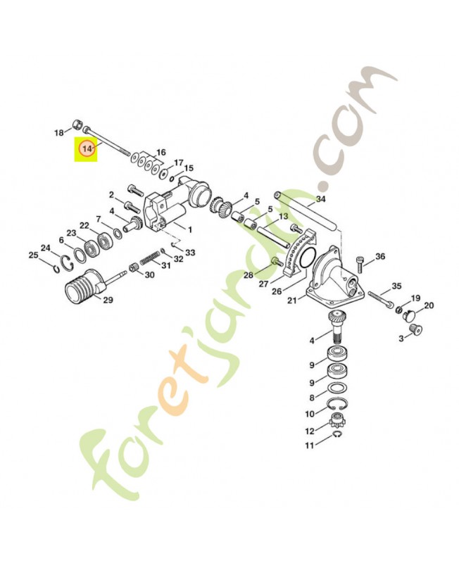 Vis Stihl réf 9022-341-1163 - Pièce de détachée Sithl