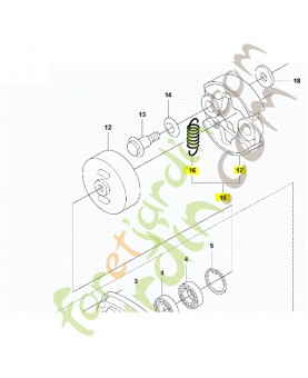 Embrayage husqvarna ref. 523101801