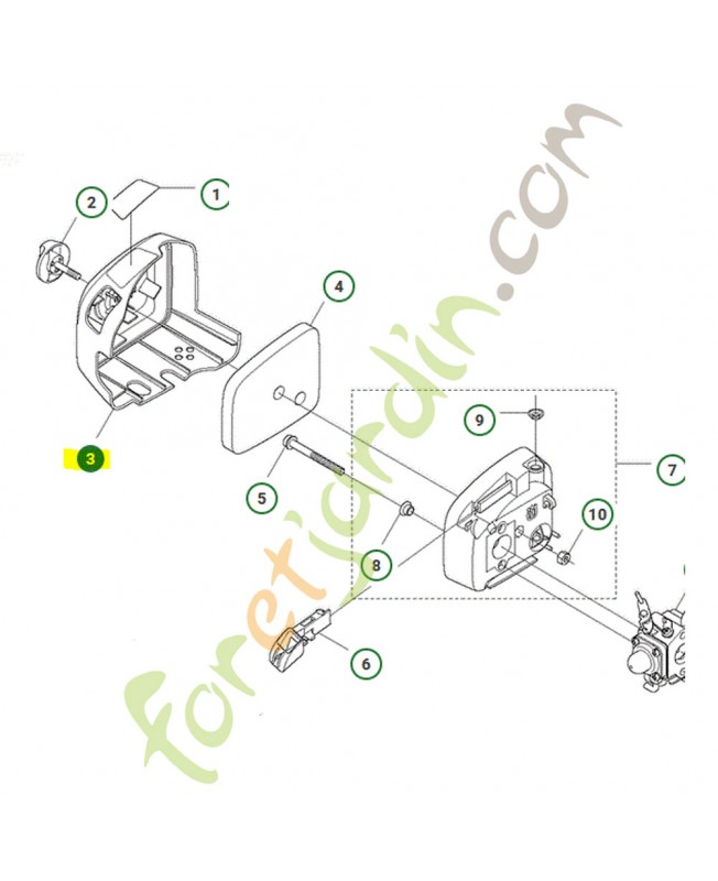 carter de filtre husqvarna ref. 523013101 en stock