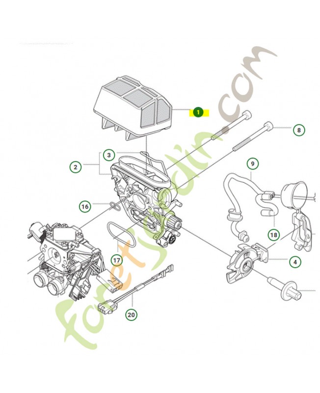 filtre à air husqvarna ref. 522675001