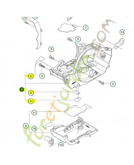 Carter moteur husqvarna ref. 522001101