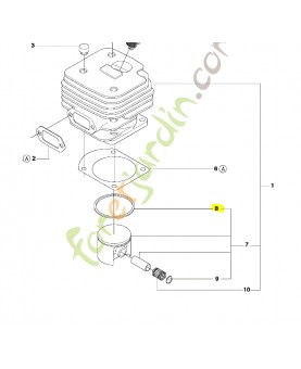 Segment de piston husqvarna réf : 544224801