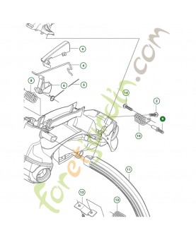 boulon husqvarna ref. 513727801 Remplace référence 505049501 ; 516949501 ;
