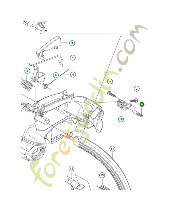 boulon husqvarna ref. 513727801 Remplace référence 505049501 ; 516949501 ;