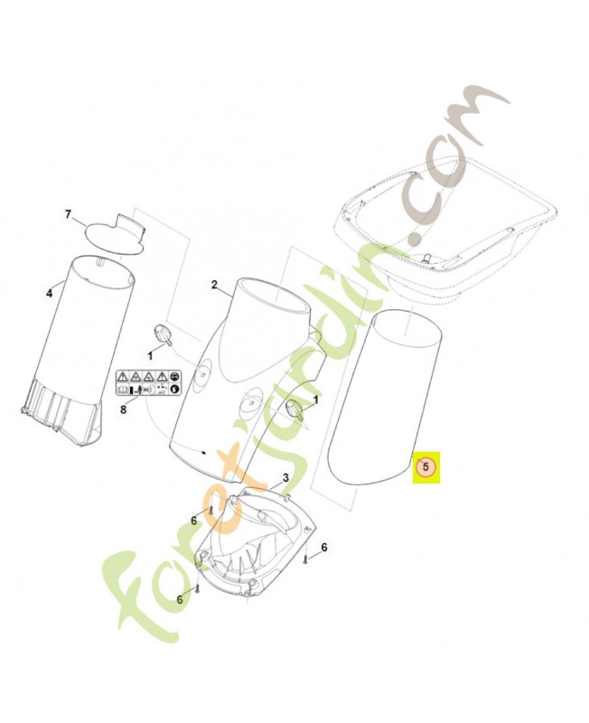 Tuyau insonorisant stihl réf 6011-706-3100t- Pièce de détachée Sithl / Vicking