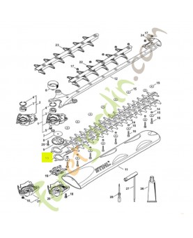 jeu de 2 Couteau 600 mm / 24 Stihl réf 4242-710-6003 et 4242-710-6002 .Pièce détachée Stihl