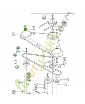 Rondelle frein husqvarna ref. 506559701