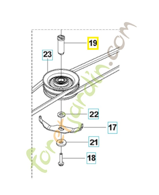 arbre 581916401. Pièce de rechange Husqvarna