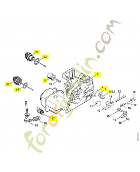 Carter moteur ms 210 stihl réf 1123-020-3033 - Pièce détachée Stihl
