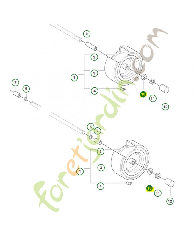 Rondelle husqvarna ref. 506504805
