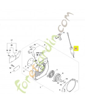 Câble de lancement Ø 3,5 mm stihl réf 1123-190-2900