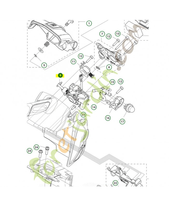 Carburateur walbro at2 husqvarna ref. 579193001