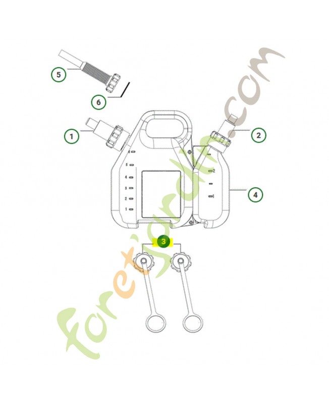 Bouchon jerrican husqvarna ref. 505698011