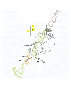 pot échappements husqvarna ref. 504706401 Remplace référence 503917504 ; 503917501 ; 503917503 ; 503917591