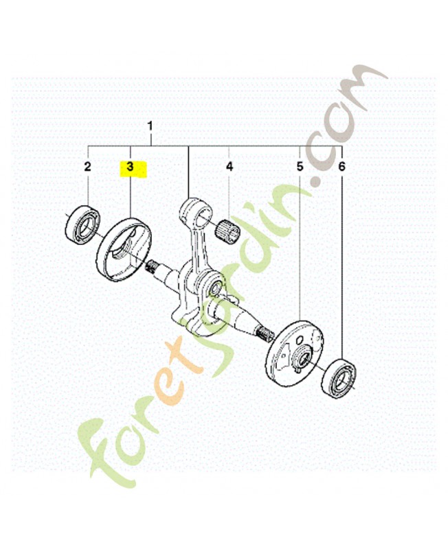 coupelle vilebrequin husqvarna ref. 503970002