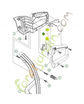 Kit commande gaz husqvarna ref. 578862201 remplace référence 545062601 ; 545081013 ; 545121501