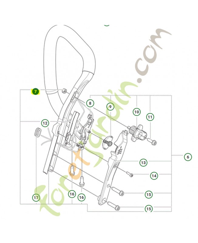 Ecrou husqvarna ref. 503222401