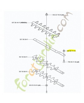 Ecrou husqvarna ref. 503221012
