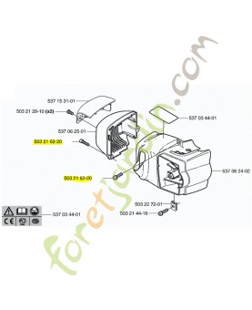 Vis carter husqvarna ref. 503216220
